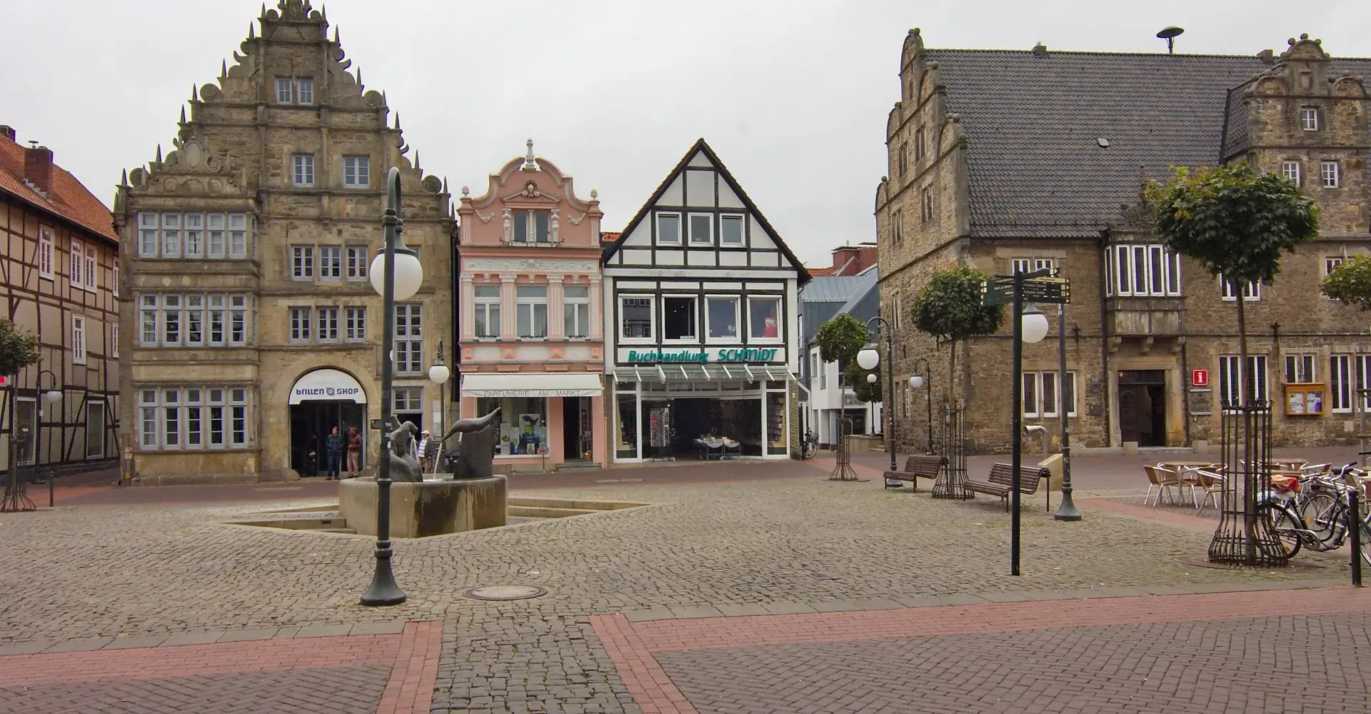 Marktplatz in Stadthagen mit dem Alten Rathaus